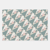 Pastel Extravagant Hearts Valentines Geschenkpapier Set (Vorderseite 3)