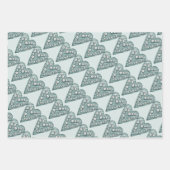 Pastel Extravagant Hearts Valentines Geschenkpapier Set (Vorderseite)