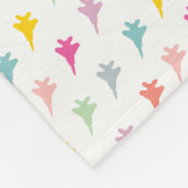 Pastel F-15 Adler Fighter Jet Baby Blanket Fleecedecke (Ecke)