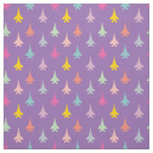 Pastel F-15 Eagle Fighter Jet Pattern auf Lila Stoff (Muster)