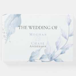 Pastel Faded Lilac und Dusty Blue Foliage Gästebuch