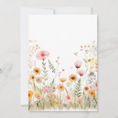 Pastel Fairy Blumengarten Tee Party Geburtstag Einladung (Rückseite)