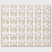 Pastel Fairy Blumengarten Tee Party Geburtstag Geschenkpapier (Flach)