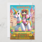 Pastel Fairy Geburtstagsparty Einladung (Vorderseite)