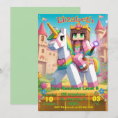 Pastel Fairy Geburtstagsparty Einladung (Vorne/Hinten)