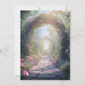 Pastel Fairy Tale verzauberte Forest Baby Shower Einladung (Rückseite)