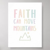 Pastel Faith kann Ihr Bergposter bewegen Poster (Vorne)