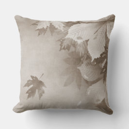 PASTEL FALL BROWN BLÄTTER KISSEN