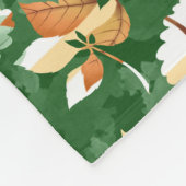 PASTEL FALL COLORED AUTUMN LEAVES FLEECEDECKE (Ecke)
