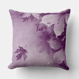 PASTEL FALL LILA BLÄTTER KISSEN