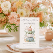 Pastel Fall Pumpkin Baby Dusche Einladung