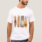 PASTEL FALL THEMA AUTUMN BRUSHSTROKES T-Shirt (Vorderseite)