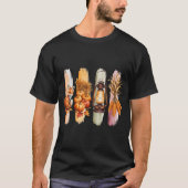 PASTEL FALL THEMA AUTUMN BRUSHSTROKES T-Shirt (Vorderseite)