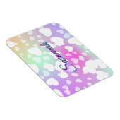 Pastel Fallende Herzen Personalisiert Magnet (Rechte Seite)