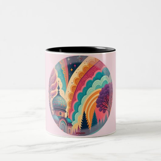 Pastel Fantasy Dome Tasse – Anpassbar (Mittel)