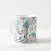 Pastel Fantasy Griffin Kaffeetasse (Vorderseite Links)