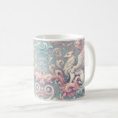 Pastel Fantasy Griffin Kaffeetasse (VorderseiteRechts)