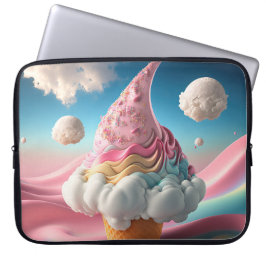 PASTEL FANTASY ICE CREAM CONE LAPTOPSCHUTZHÜLLE