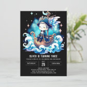 Pastel Fantasy Pirate Geburtstag Einladung (Stehend Vorderseite)