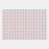 PASTEL FARBBIGE EISER UND GELBE POLKA-HUNDEN IM OS GESCHENKPAPIER SET (Vorderseite 3)