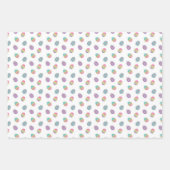 PASTEL FARBBIGE EISER UND STREIFEN IM OSTEN GESCHENKPAPIER SET (Vorderseite 3)