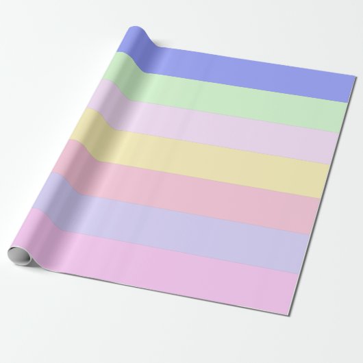 PASTEL FARBEN GESCHENKPAPIER (Ungerollt)