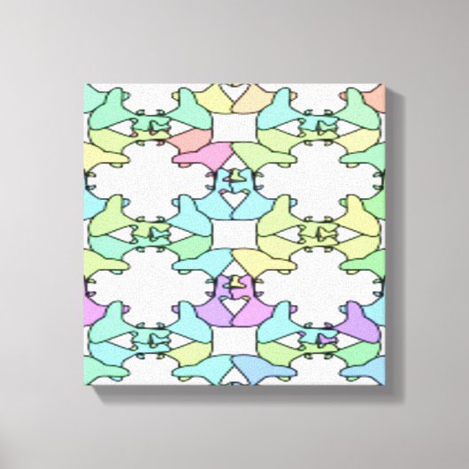 PASTEL FARBEN LEINWANDDRUCK (Vorderseite)