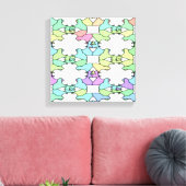 PASTEL FARBEN LEINWANDDRUCK (Insitu (Wohnzimmer))