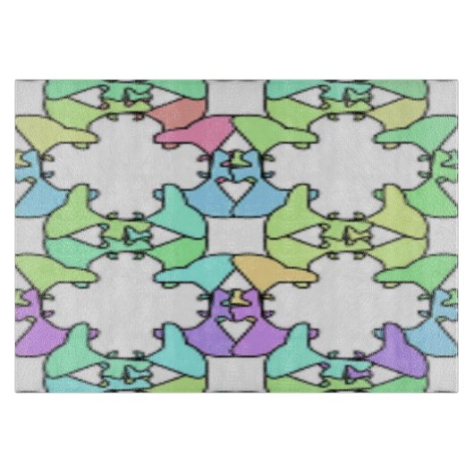 PASTEL FARBEN SCHNEIDEBRETT (Vorderseite)