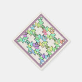 PASTEL FARBEN SERVIETTE (Ecke)