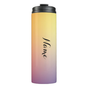 Pastel farbenfroher Regenbogen Gradient Thermosbecher