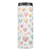 PASTEL FARBFARBENE LIEBE VALENTINE HERZEN THERMOSBECHER (Rückseite)