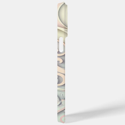 PASTEL FARBIERT EMBOSSED SEHEN ORNAMENTATION Case-Mate iPhone HÜLLE (Rückseite / Rechts)