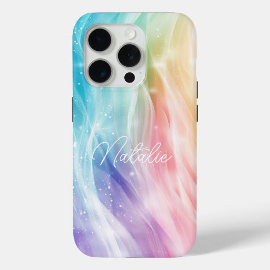 Pastel farbig Elegant Glamour Script Case Mate (Rückseite)