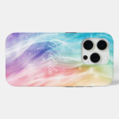 Pastel farbig Elegant Glamour Script Case Mate (Rückseite (Horizontal))