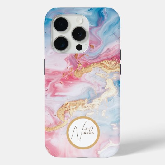 Pastel farbig Elegant Glamour Script Case Mate (Rückseite)