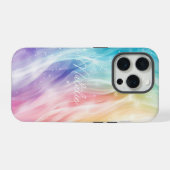 Pastel farbig Elegant Glamour Script Case Mate iPhone Hülle (Rückseite (Horizontal))