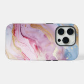 Pastel farbig Elegant Glamour Script Case Mate iPhone Hülle (Rückseite (Horizontal))