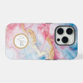 Pastel farbig Elegant Glamour Script Case Mate iPhone Hülle (Rückseite (Horizontal))
