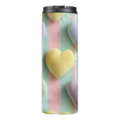 PASTEL-FARBSTREIFEN UND VALENTINE-HERZEN THERMOSBECHER (Rückseite)