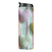 PASTEL-FARBSTREIFEN UND VALENTINE-HERZEN THERMOSBECHER (Nach rechts gedreht)