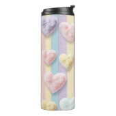 PASTEL-FARBSTREIFEN UND VALENTINE-HERZEN THERMOSBECHER (Nach links gedreht)