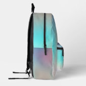 Pastel Farbton farbenfroh futuristisch Bedruckter Rucksack (Links)