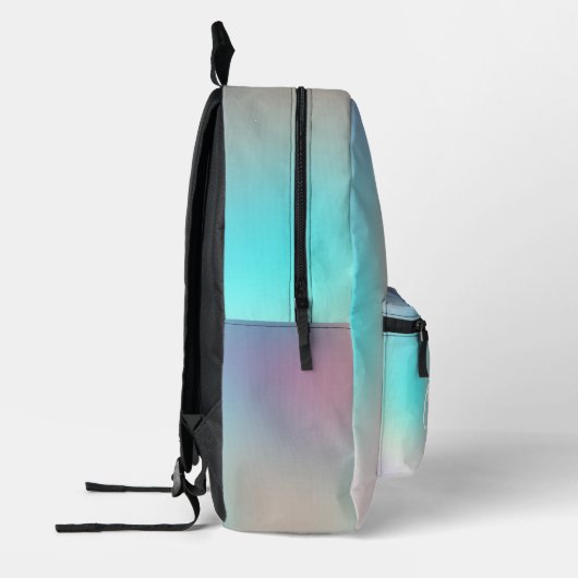 Pastel Farbton farbenfroh futuristisch Bedruckter Rucksack (Links)
