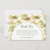 Pastel Farm Tractor Barnyard 1st Birthday Dankeskarte (Vorderseite)