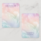Pastel Feather Custom Juwelier Display Card Visitenkarte (Vorne/Hinten)