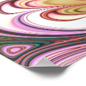 Pastel Feather Fraktal Poster (Ecke)
