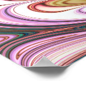 Pastel Feather Fraktal Poster (Ecke)