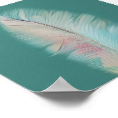 Pastel feather minimalistische Kunst Poster (Ecke)
