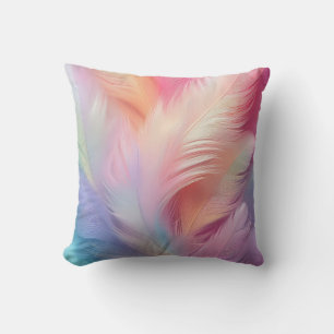 Pastel Feathers Kissen